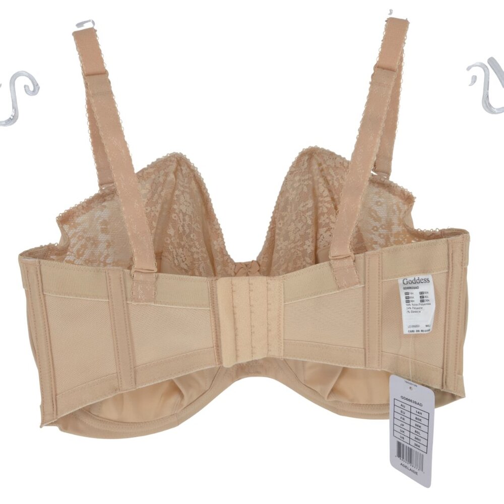Goddess Underwired Strapless Bra Sand Supportive Convertible NWT - Picture 13 of 16
